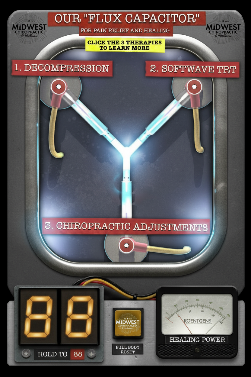 Flux Capacitor illustration representing MCW's 3 therapies