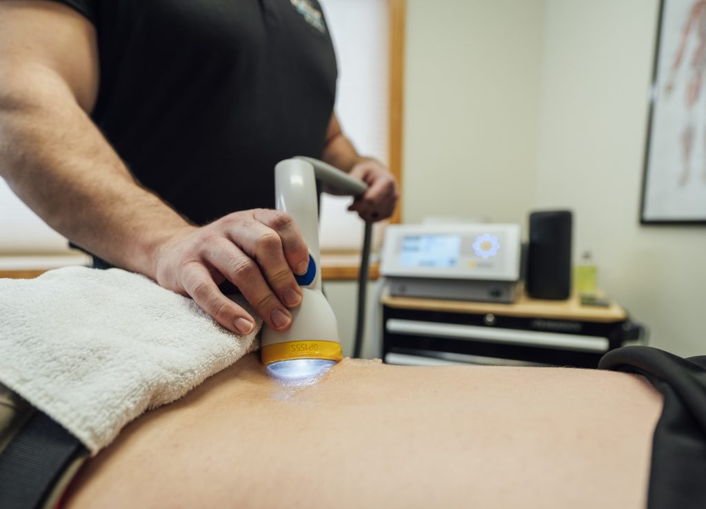 A SoftWave TRT treatment at Midwest Chiropractic & Wellness